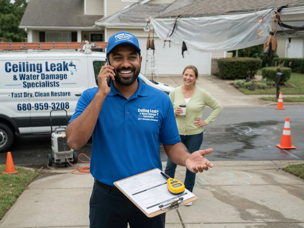 Ceiling Leak Cleanup Dorrance, KS FAQs